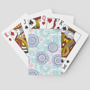 Ethnisches Paisleymuster Spielkarten