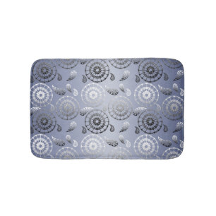 ethnisches poho Paisley-Graumuster Badematte