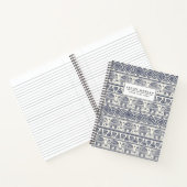 Ethnisches Stammbaum Aztec Elephant Muster Notizblock (Innenseite)