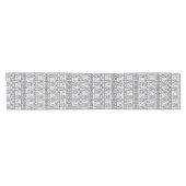 Ethnisches Stammbaum-Azteken-Elefantenmuster Kurzer Tischläufer (Horizontal)