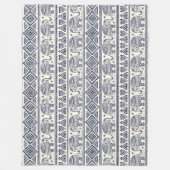 Ethnisches Stammes- aztekisches Elefant-Muster Fleecedecke (Vorderseite)