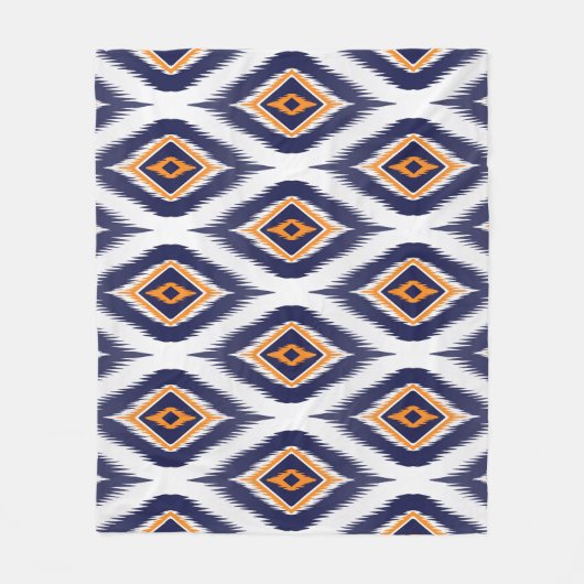 Ethnisches Stammmotiv: Ikat Muster. Fleecedecke (Vorderseite)