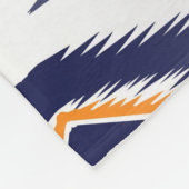 Ethnisches Stammmotiv: Ikat Muster. Fleecedecke (Ecke)