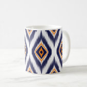 Ethnisches Stammmotiv: Ikat Muster. Kaffeetasse (VorderseiteRechts)