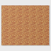 Ethnisches Stammmuster Orange Brown Beige Geschenkpapier (Flach)