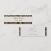 Ethnisches südwestliches Design. Text Mini-Visiten Mini Visitenkarte (Vorne/Hinten)