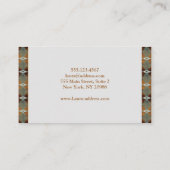  Ethnisches südwestliches Design. Text   Visitenkarte (Rückseite)