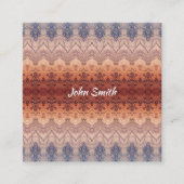 Ethnisches südwestliches Muster Quadratische Visitenkarte (Vorderseite)