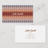 Ethnisches südwestliches Muster Visitenkarte (Vorne/Hinten)