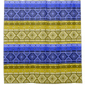 Ethno boho, Stammethno, traditioneller Zierbaum Duschvorhang (Vorderseite)