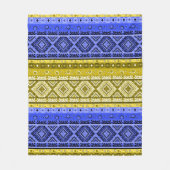 Ethno boho, Stammethno, traditioneller Zierbaum Fleecedecke (Vorderseite)