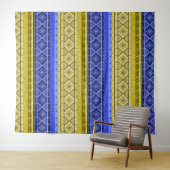 Ethno boho, Stammethno, traditioneller Zierbaum Wandteppich (Beispiel (Horizontal))