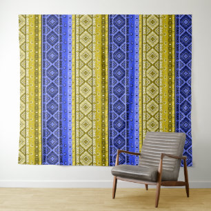 Ethno boho, Stammethno, traditioneller Zierbaum Wandteppich