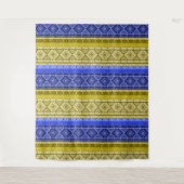 Ethno boho, Stammethno, traditioneller Zierbaum Wandteppich (Vorderseite)