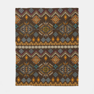 Ethno-nahtloses Muster. Ethnischer Boho-Ornament. Fleecedecke