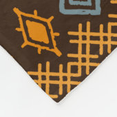 Ethno-nahtloses Muster. Ethnischer Boho-Ornament. Fleecedecke (Ecke)