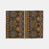 Ethno-nahtloses Muster. Ethnischer Boho-Ornament. Fleecedecke (Vorderseite (Horizontal))