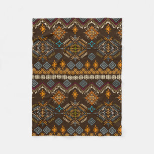 Ethno-nahtloses Muster. Ethnischer Boho-Ornament. Fleecedecke