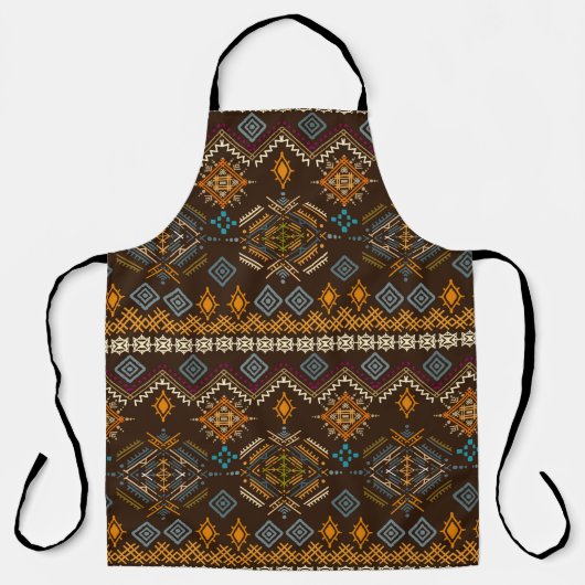 Ethno-nahtloses Muster. Ethnischer Boho-Ornament. Schürze (Vorderseite)