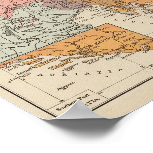 Ethnog Austria Ungarn Poster (Ecke)