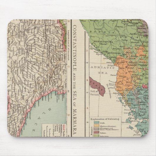 Ethnog Balkan Halbinsel, Konstantinopel Mousepad (Vorne)