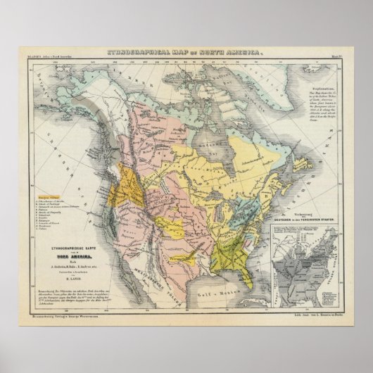 Ethnografen Nordamerikas Poster (Vorne)