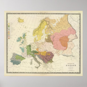 Ethnografie, Europa Poster