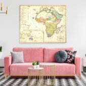 Ethnografische Karte Afrikas Leinwanddruck (Insitu (Wohnzimmer))