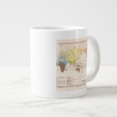 Ethnografische Karte der Welt Jumbo-Tasse (Vorderseite Rechts)