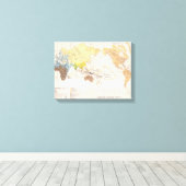 Ethnografische Karte der Welt Leinwanddruck (Insitu (Holzboden))