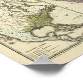 Ethnografische Karte Nordamerikas Poster (Ecke)