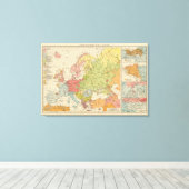 Ethnografisches Europa Leinwanddruck (Insitu (Holzboden))