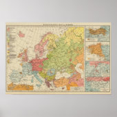 Ethnografisches Europa Poster (Vorne)