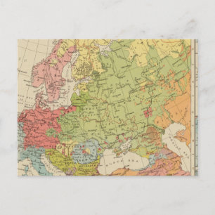 Ethnografisches Europa Postkarte