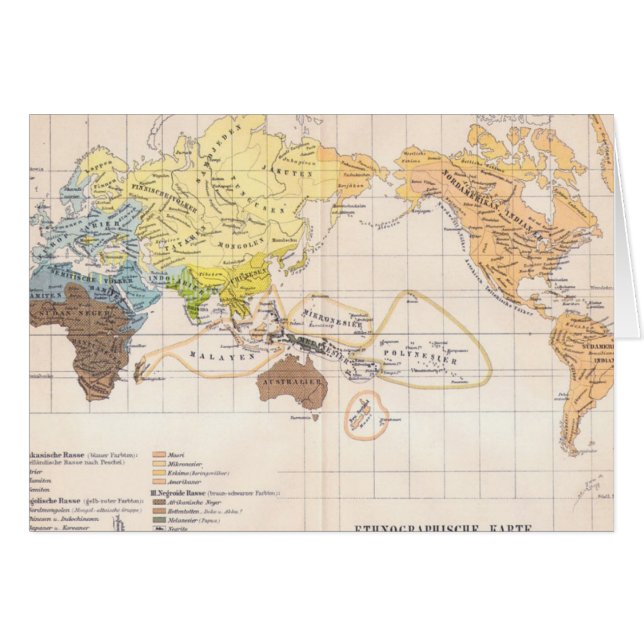 Ethnographische Karte der Welt (Vorderseite (Horizontal))