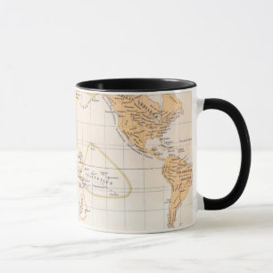 Ethnographische Karte der Welt Tasse