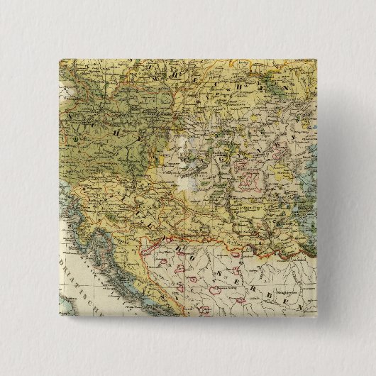 Ethnographische Karte Europas Button (Vorderseite)