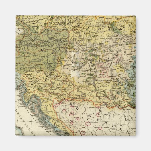 Ethnographische Karte Europas Magnet (Vorne)