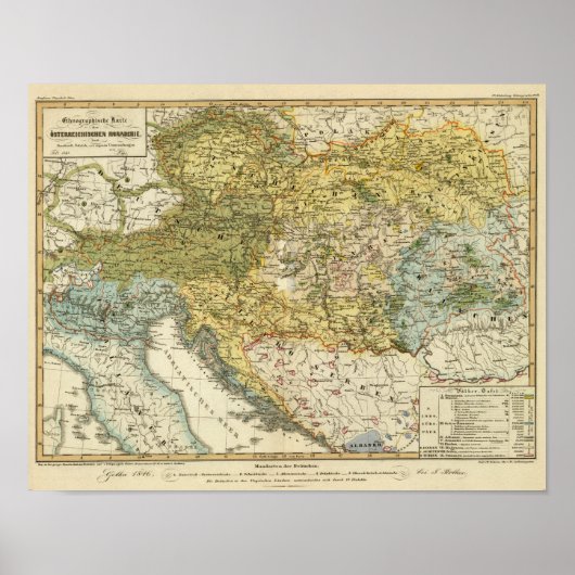 Ethnographische Karte Europas Poster (Vorne)