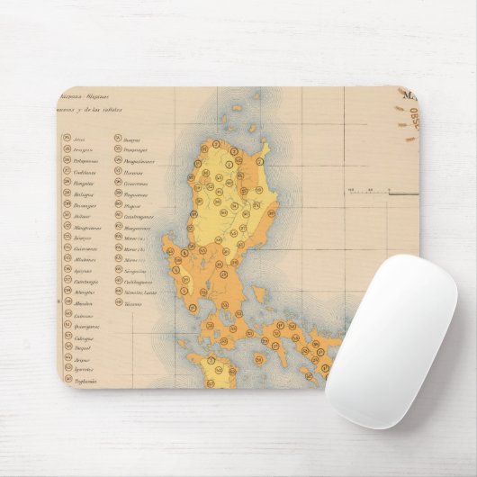 Ethnographische Karte Nr. 3 Mousepad (Mit Mouse)