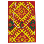Ethnographisches Volksmuster aus Alsunga Mittlere Geschenktüte (Vorderseite)