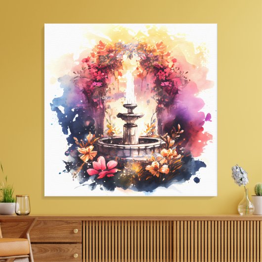 Ethreal-Brunnen Leinwanddruck (Insitu (Wohnzimmer))