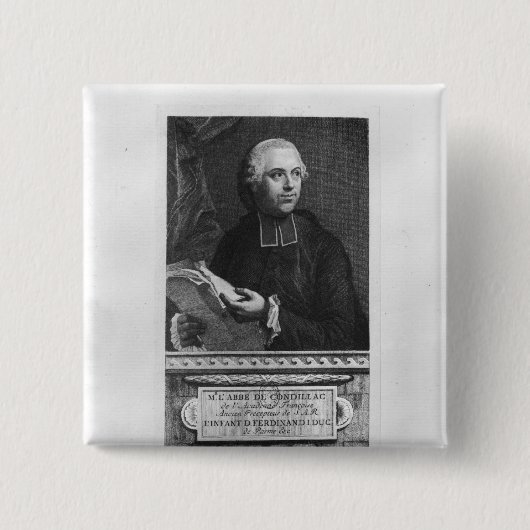 Etienne Bonnot de Condillac Button (Vorderseite)