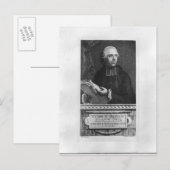 Etienne Bonnot de Condillac Postkarte (Vorne/Hinten)