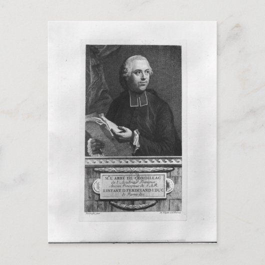 Etienne Bonnot de Condillac Postkarte (Vorderseite)
