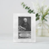 Etienne Bonnot de Condillac Postkarte (Stehend Vorderseite)