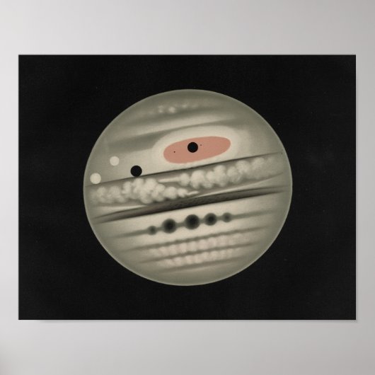 Etienne Leopold Trouvelot - Der Planet Jupiter Poster (Vorne)