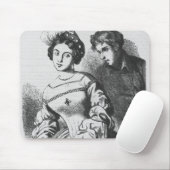 Etienne Lousteau, der mit einem Schauspielerin Mousepad (Mit Mouse)