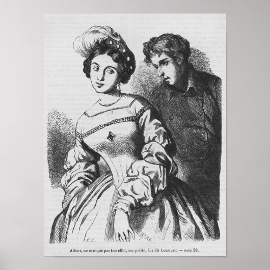 Etienne Lousteau spricht mit einer Schauspielerin Poster (Vorne)