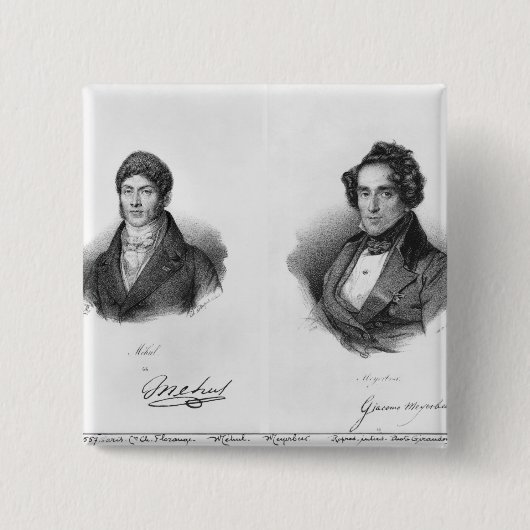Etienne Mehul und Giacomo Meyerbeer Button (Vorderseite)